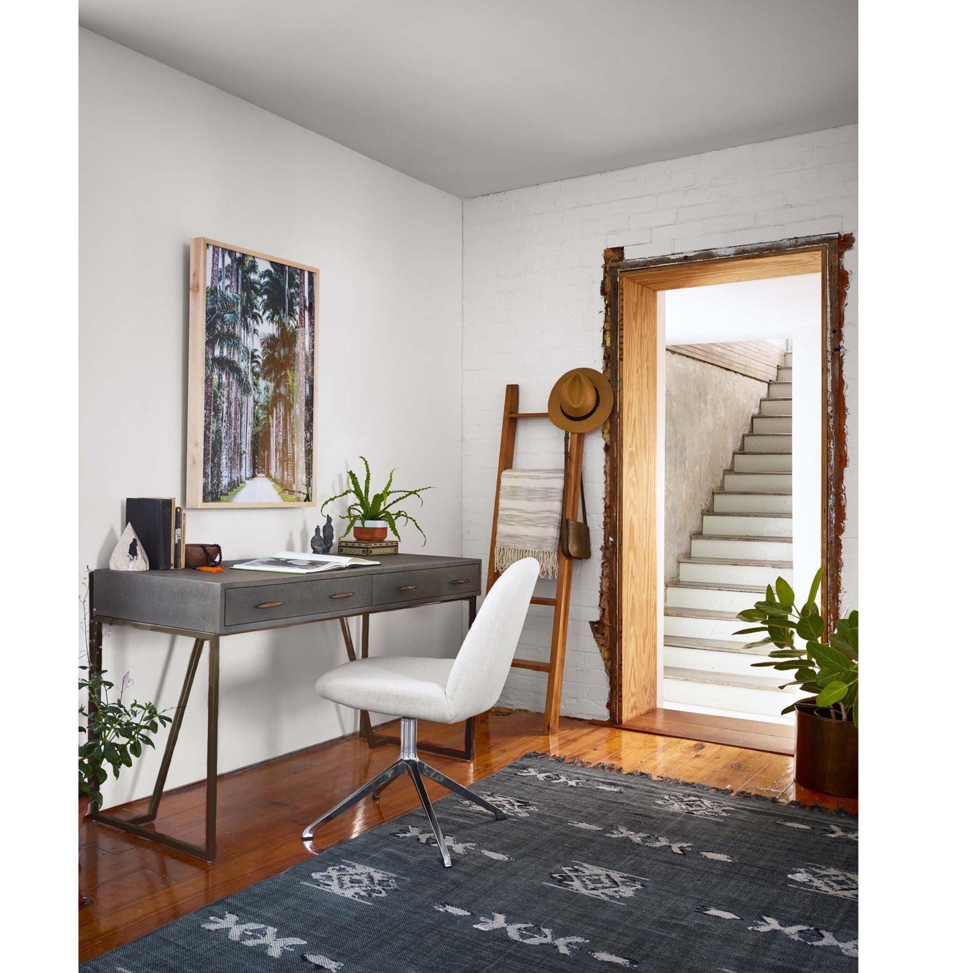 Grey shagreen desk online