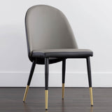 Kline Dining Chair, Dillon Stratus/Dillon Black, Set of 2-Furniture - Dining-High Fashion Home