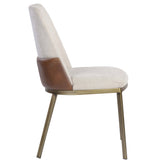 Marie Dining Chair, Belfast Oatmeal/Bravo Cognac, Set of 2-Furniture - Dining-High Fashion Home