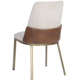 Marie Dining Chair, Belfast Oatmeal/Bravo Cognac, Set of 2-Furniture - Dining-High Fashion Home