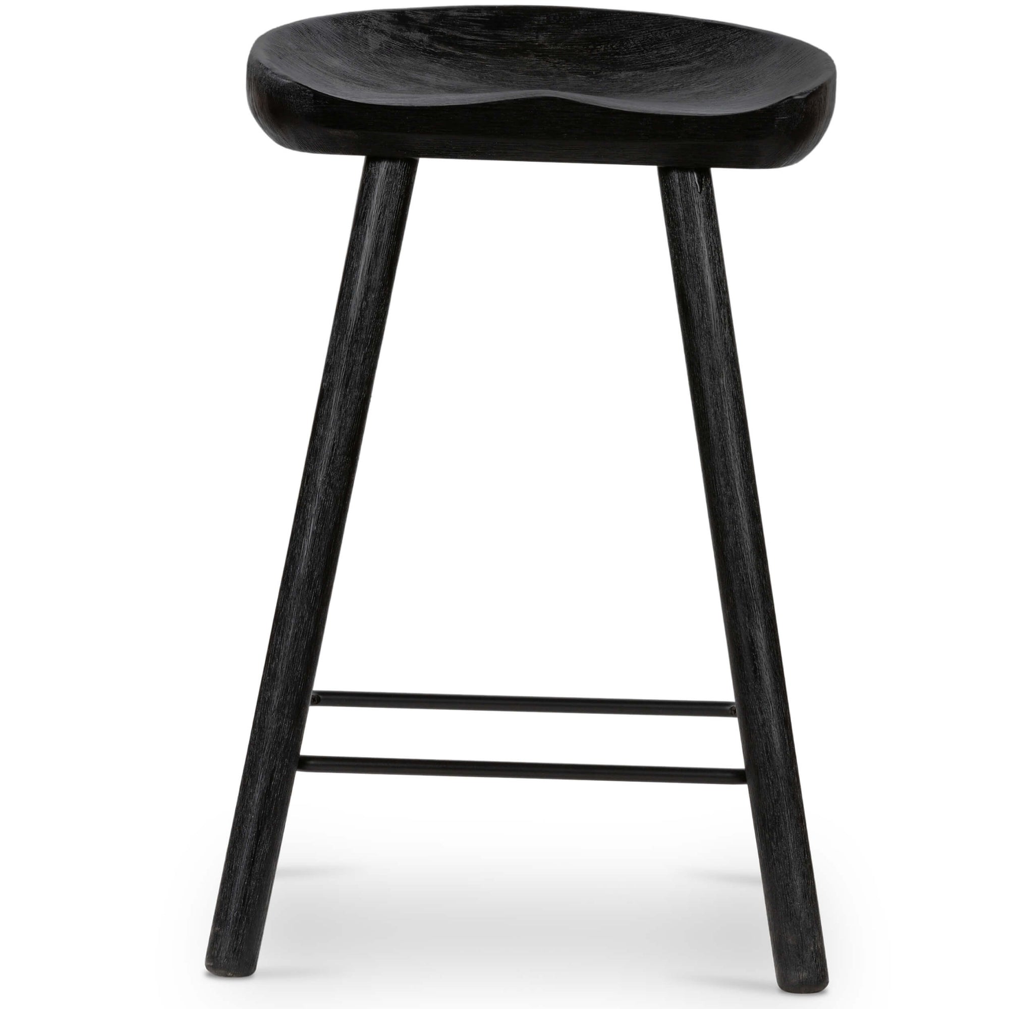 Matte black clearance counter stool