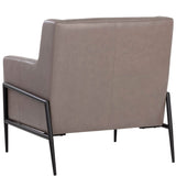 Taula Lounge Chair, Alpine Grey Leather-Furniture - Chairs-High Fashion Home