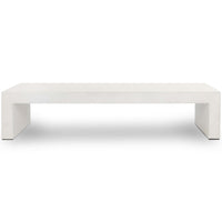 Parish Coffee Table, White Concrete-Furniture - Accent Tables-High Fashion Home