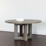 Elma 60" Round Dining Table, Ash Grey-Furniture - Dining-High Fashion Home