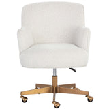 Karina Office Chair, Copenhagen White-Furniture - Office-High Fashion Home