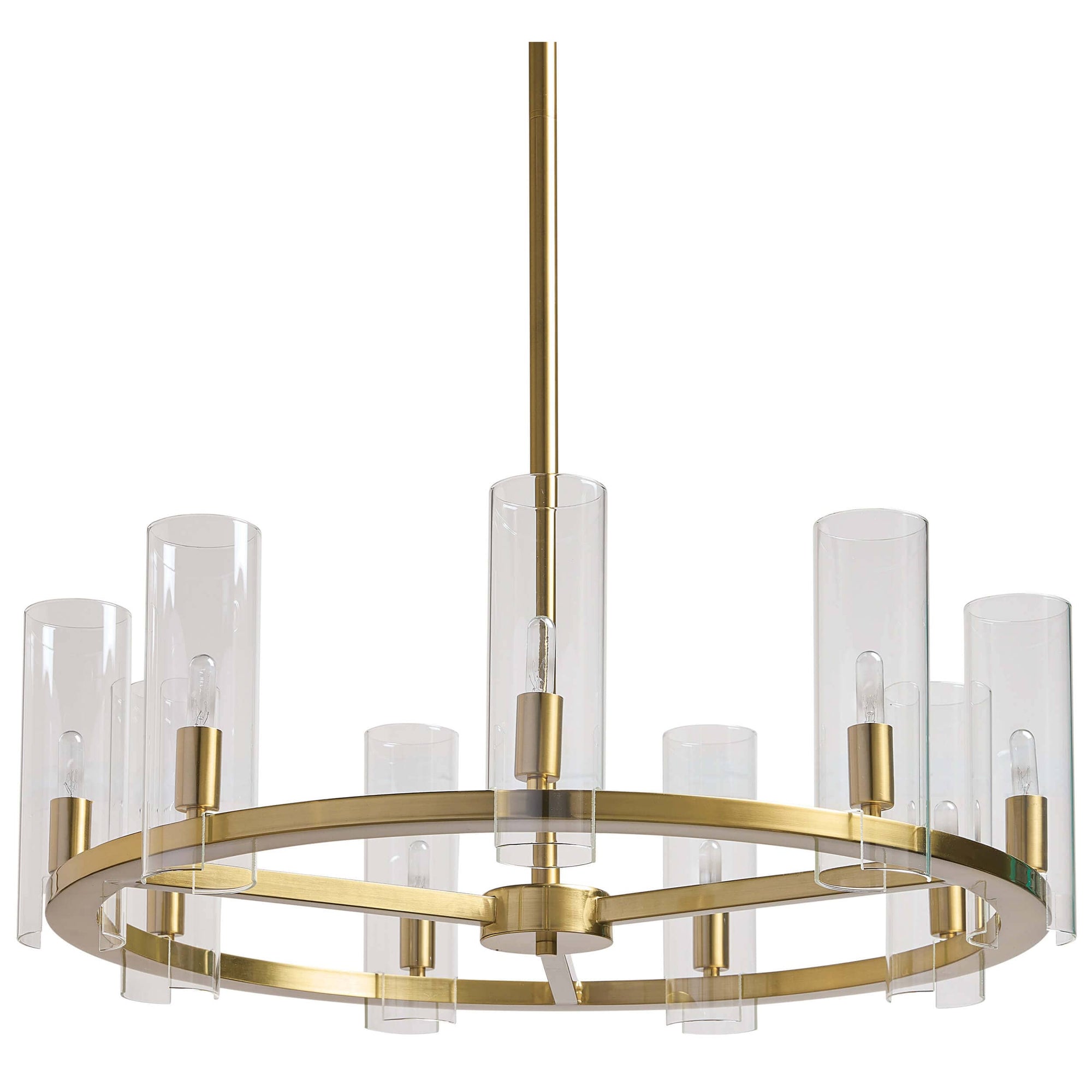 Clarabelle Small Chandelier Brass High Fashion Home
