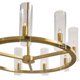 Clarabelle Small Chandelier, Brass