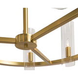 Clarabelle Small Chandelier, Brass