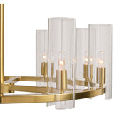 Clarabelle Small Chandelier, Brass