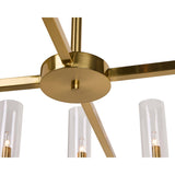 Clarabelle Large Chandelier, Brass