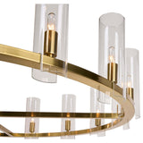Clarabelle Large Chandelier, Brass