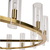 Clarabelle Large Chandelier, Brass