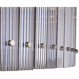 Kore Large Chandelier, Nickel/Smoke Grey