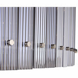 Kore Large Chandelier, Nickel/Smoke Grey