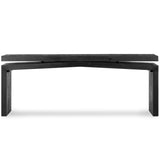 Matthes Reclaimed Pine Console Table, Aged Black