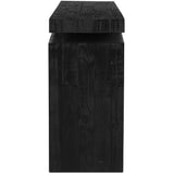 Matthes Reclaimed Pine Console Table, Aged Black by Four Hands