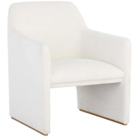 Doreen Lounge Chair, Rubino White-Furniture - Chairs-High Fashion Home