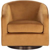 Hazel Swivel Lounge Chair, Dark Bronze Gold Sky-Furniture - Chairs-High Fashion Home