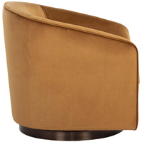 Hazel Swivel Lounge Chair, Dark Bronze Gold Sky-Furniture - Chairs-High Fashion Home