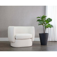 Valence Armchair, Maya White-Furniture - Chairs-High Fashion Home