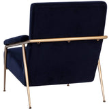 Tutti Lounge Chair, Abbinton Navy-Furniture - Chairs-High Fashion Home