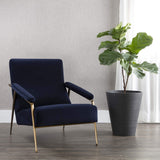 Tutti Lounge Chair, Abbinton Navy-Furniture - Chairs-High Fashion Home