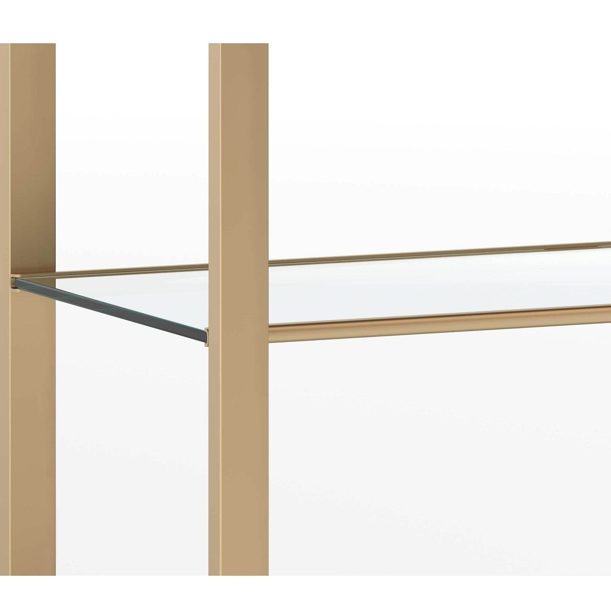 Ambretta Small Bookcase, Gold High Fashion Home