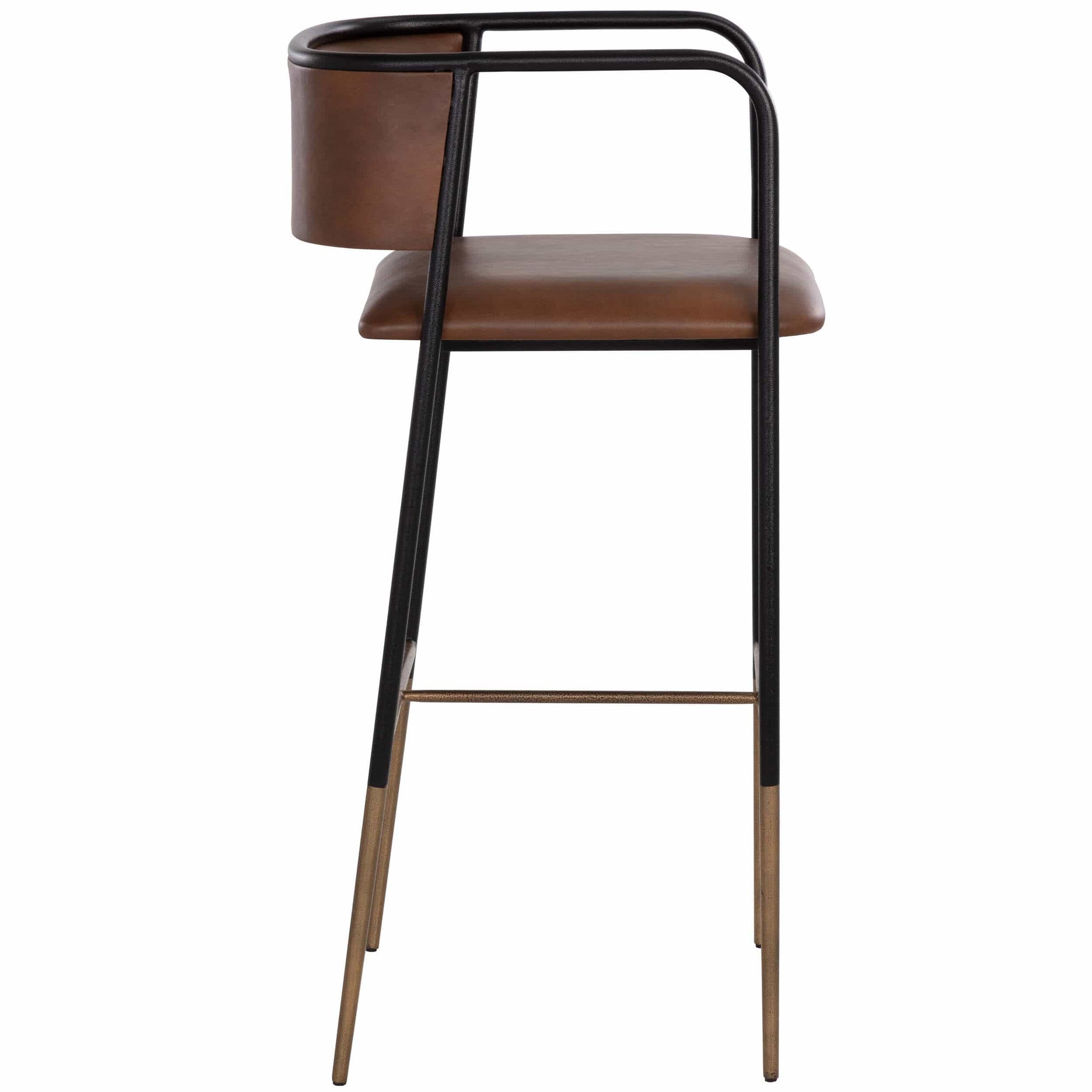 Brenan Barstool Bravo Cognac High Fashion Home