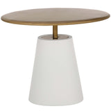 Kadin End Table, White-Furniture - Accent Tables-High Fashion Home