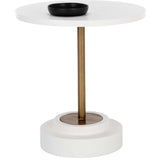 Marlowe 27.5" Round Bistro Table, White-Furniture - Dining-High Fashion Home