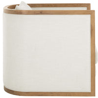Chloe Lounge Chair, Heather Ivory Tweed-Furniture - Chairs-High Fashion Home