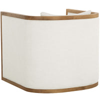 Chloe Lounge Chair, Heather Ivory Tweed-Furniture - Chairs-High Fashion Home