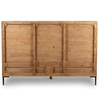 Wyeth Bed King, Rustic Sandalwood-Furniture - Bedroom-High Fashion Home