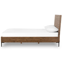 Wyeth Bed King, Rustic Sandalwood-Furniture - Bedroom-High Fashion Home