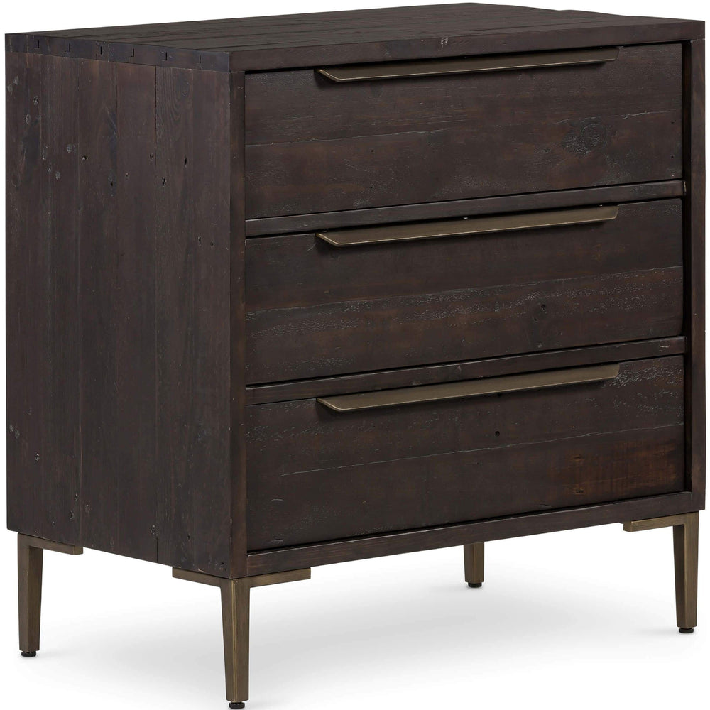 Wyeth 3 Drawer Dresser, Dark Carbon-Furniture - Bedroom-High Fashion Home