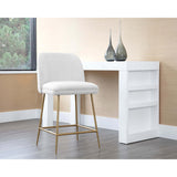 Kelty Coutner Stool, Copenhagen White-Furniture - Dining-High Fashion Home