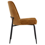 Zeke Dining Chair, Bergen Marmalade/Black, Set of 2-Furniture - Dining-High Fashion Home