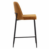 Zeke Counter Stool, Bergen Marmalade/Black-Furniture - Dining-High Fashion Home