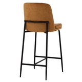 Zeke Counter Stool, Bergen Marmalade/Black-Furniture - Dining-High Fashion Home