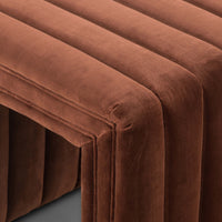 Augustine 21" Ottoman, Surrey Auburn-Furniture - Chairs-High Fashion Home