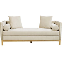 Vittoria Bench, Roma Linen-Furniture - Chairs-High Fashion Home