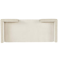 Vittoria Bench, Roma Linen-Furniture - Chairs-High Fashion Home