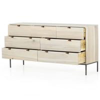 Trey 7 Drawers Dresser, Dove Poplar-Furniture - Bedroom-High Fashion Home