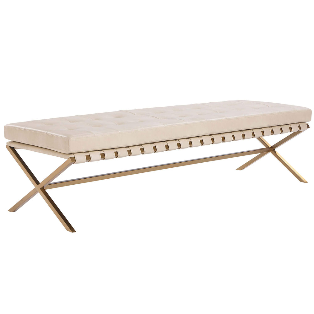 Kenji Bench Large, Bravo Cream-Furniture - Chairs-High Fashion Home
