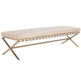 Kenji Bench Large, Bravo Cream-Furniture - Chairs-High Fashion Home