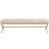 Kenji Bench Large, Bravo Cream-Furniture - Chairs-High Fashion Home
