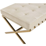 Kenji Bench Large, Bravo Cream-Furniture - Chairs-High Fashion Home