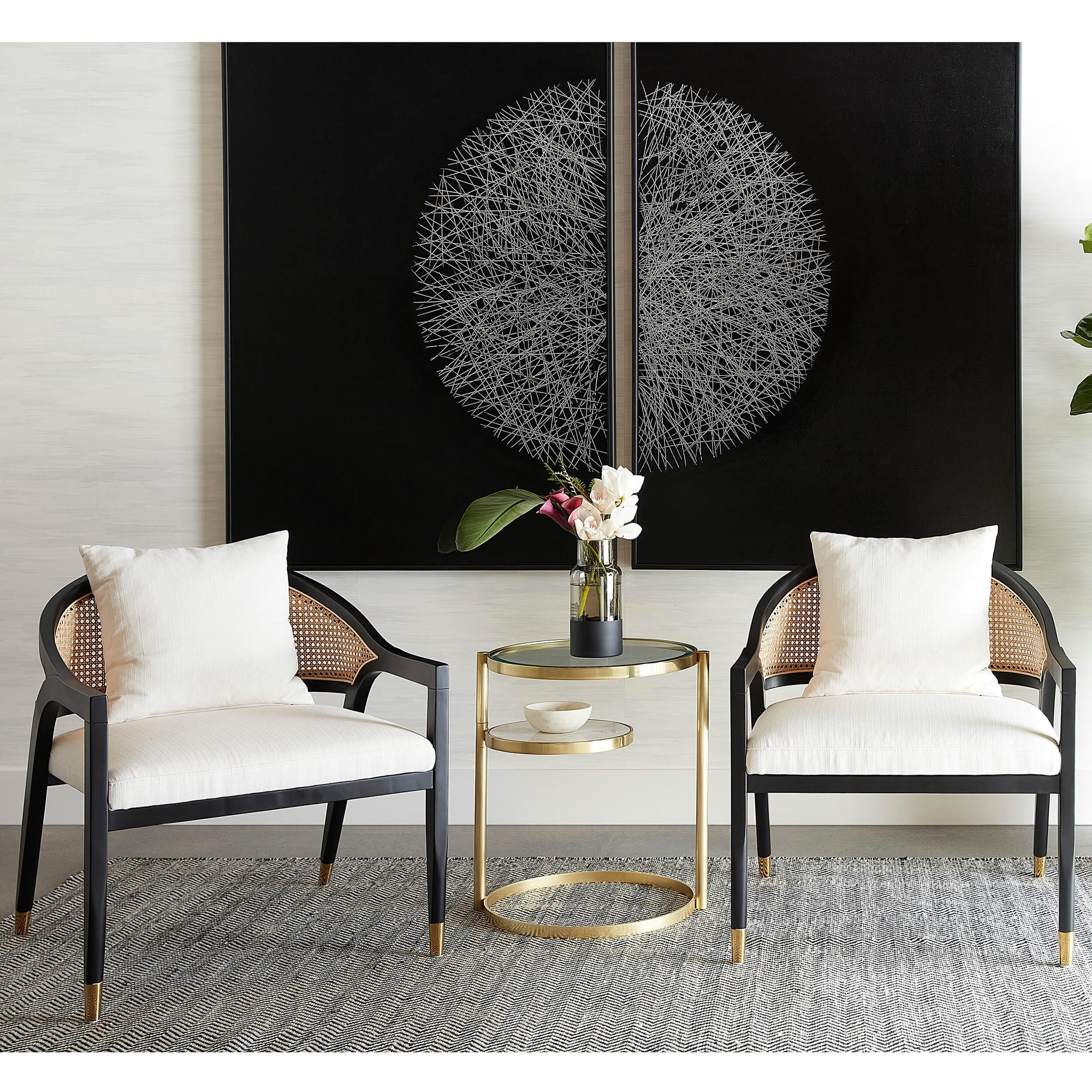 Kirsten Chair, Linoso Ivory – High Fashion Home