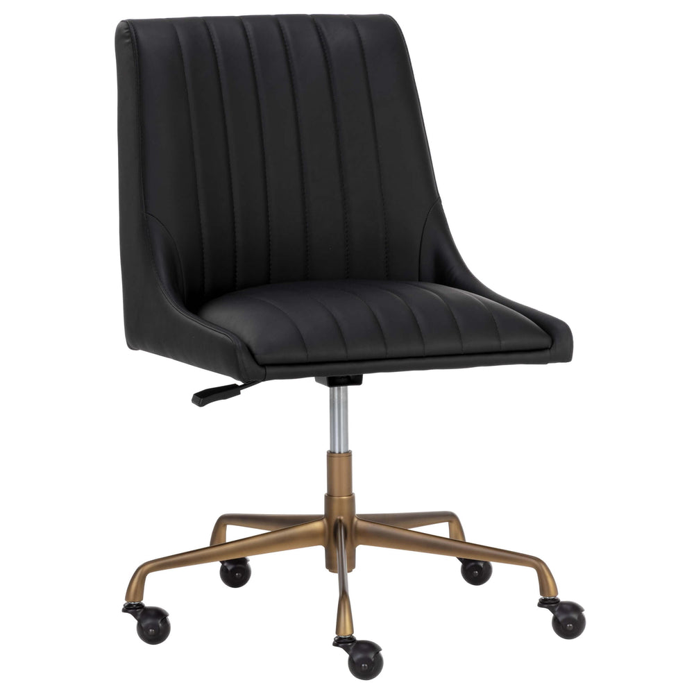 Halden Office Chair, Vintage Black-Furniture - Office-High Fashion Home
