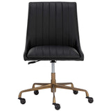 Halden Office Chair, Vintage Black-Furniture - Office-High Fashion Home
